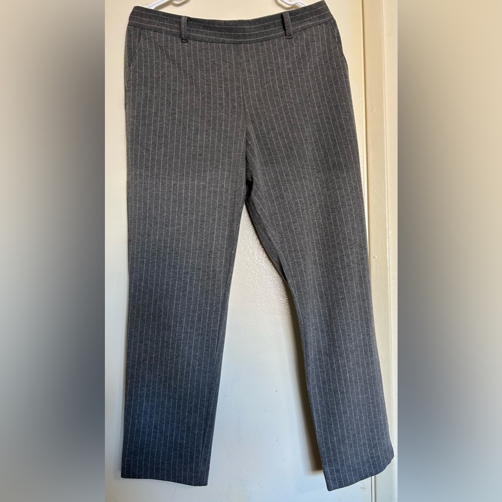 Banana Republic Charcoal Pinstripe Trousers